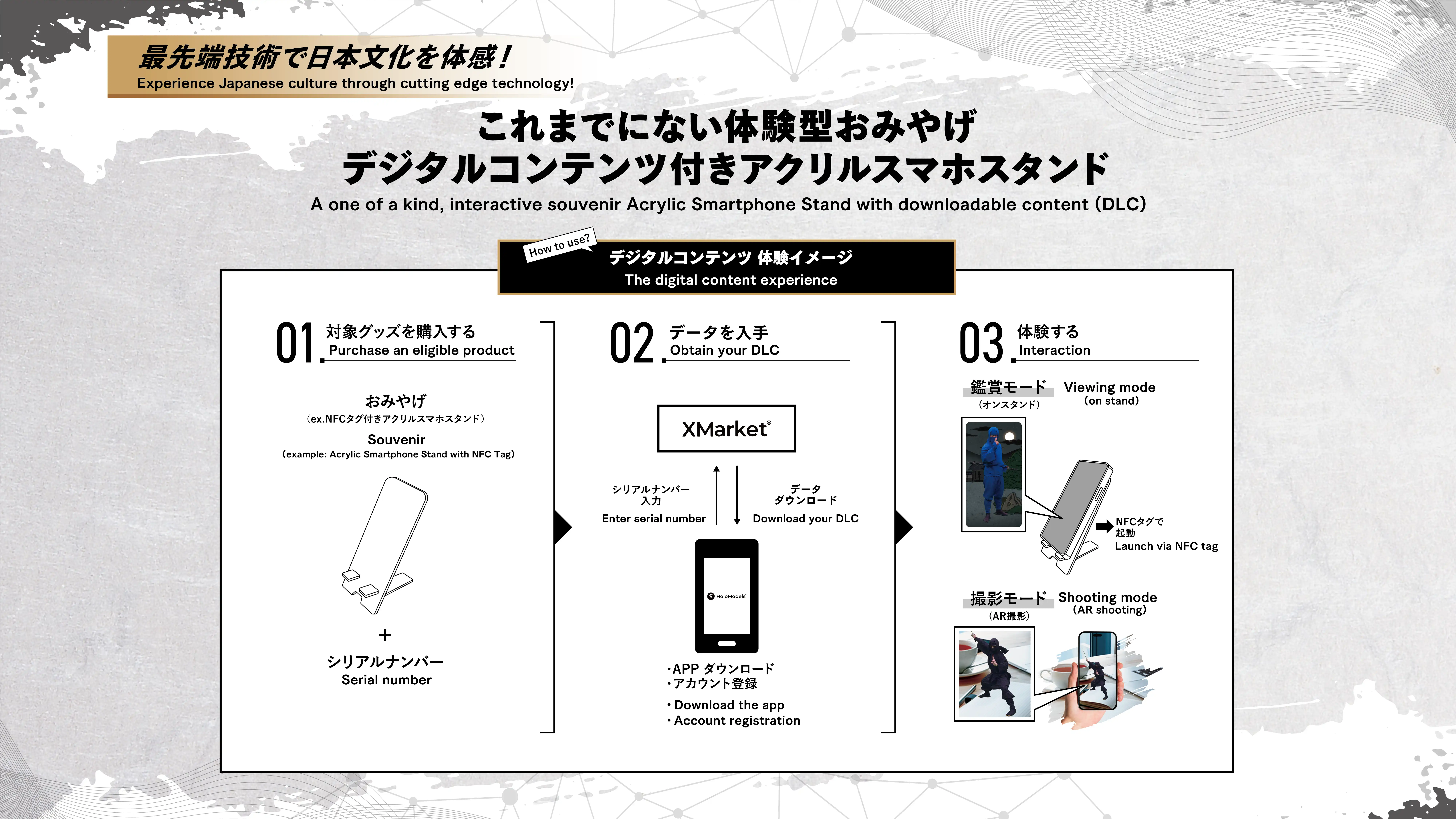 アクリルスマホスタンド